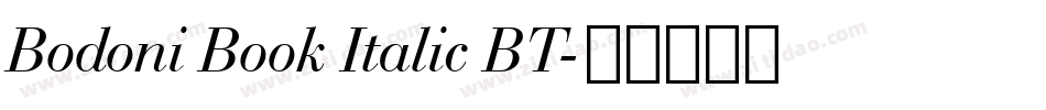 Bodoni Book Italic BT字体转换